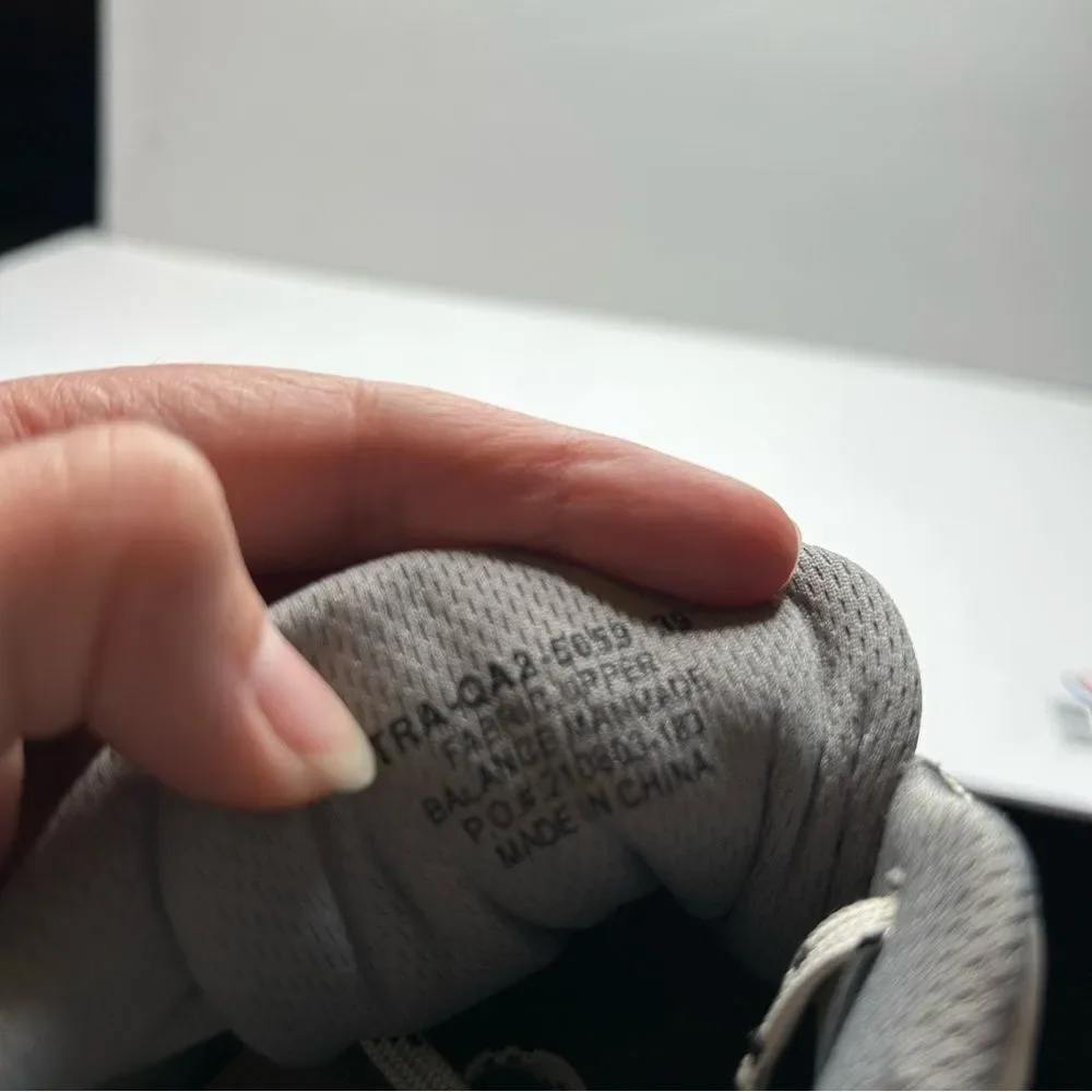TRAQ Gray and Black Sneakers athletic shoes 39
